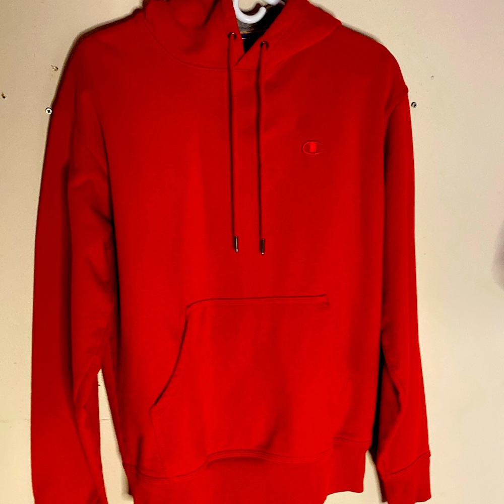 red champion hoodie